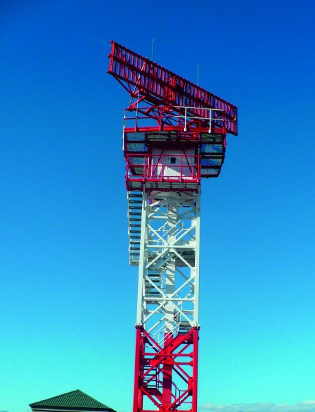 tower with antena of MSS radar M10S